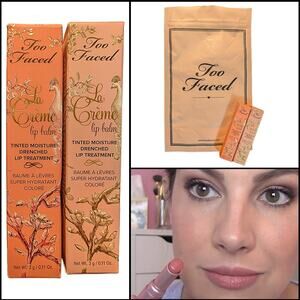 Too Faced La Creme Lip Balm 2-Tint Set Gift Bag